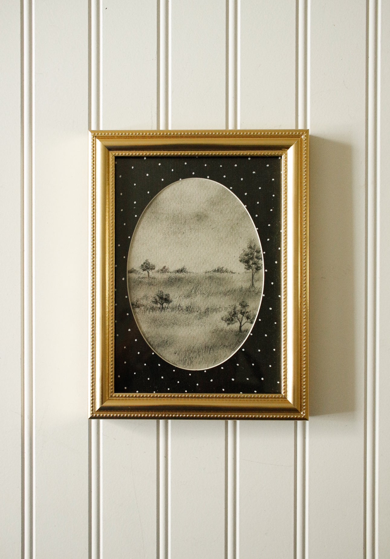 Vintage Framed Art Print with Illustrated Mat 46 by Natasha Prévost