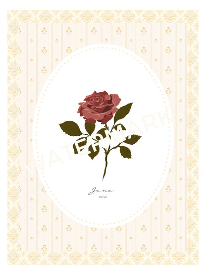 Art Print 538- Birth Flower series by Natasha Prévost