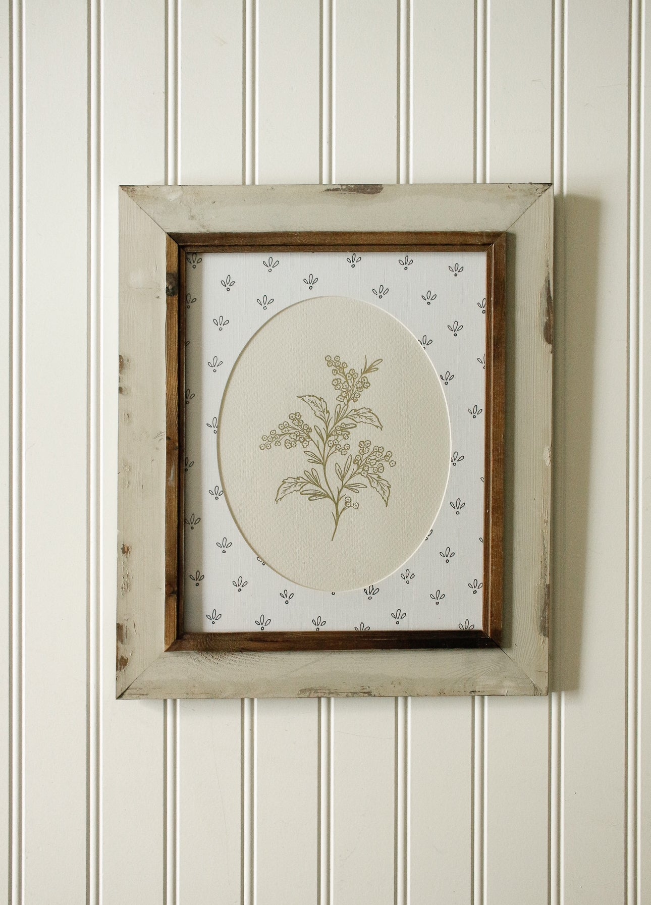 Vintage Framed Art Print with Illustrated Mat 44 by Natasha Prévost
