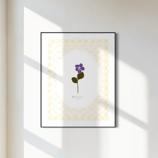 Art Print 534- Birth Flower series by Natasha Prévost
