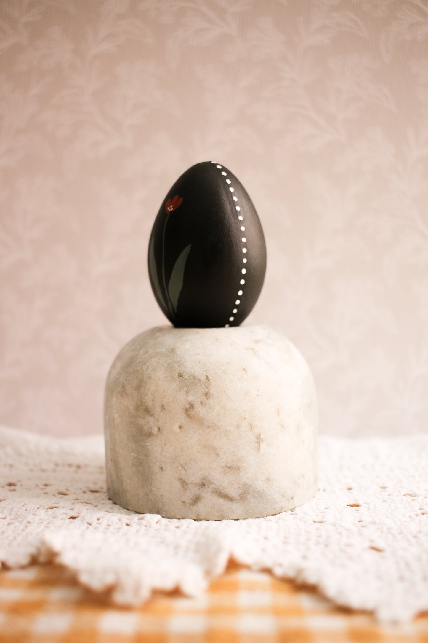 Hand-Painted Decorative Egg No.6 - Spring 2025 Collection by Natasha Prévost