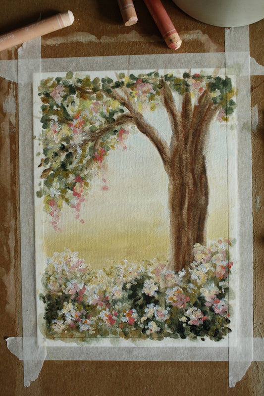Tableau original-Floral Tree