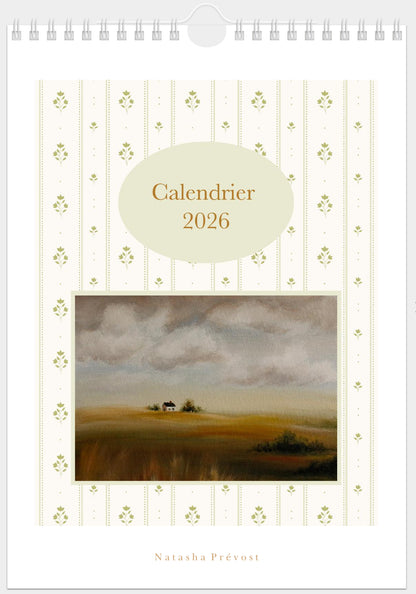 2026 Illustrated Calendar by Natasha Prévost