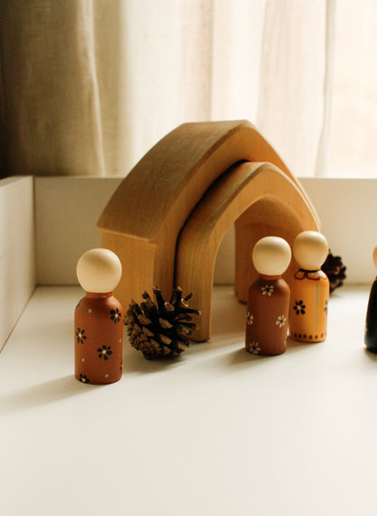 Hand-Illustrated Wooden Figurines by Natasha Prévost