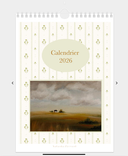 2026 Illustrated Calendar by Natasha Prévost