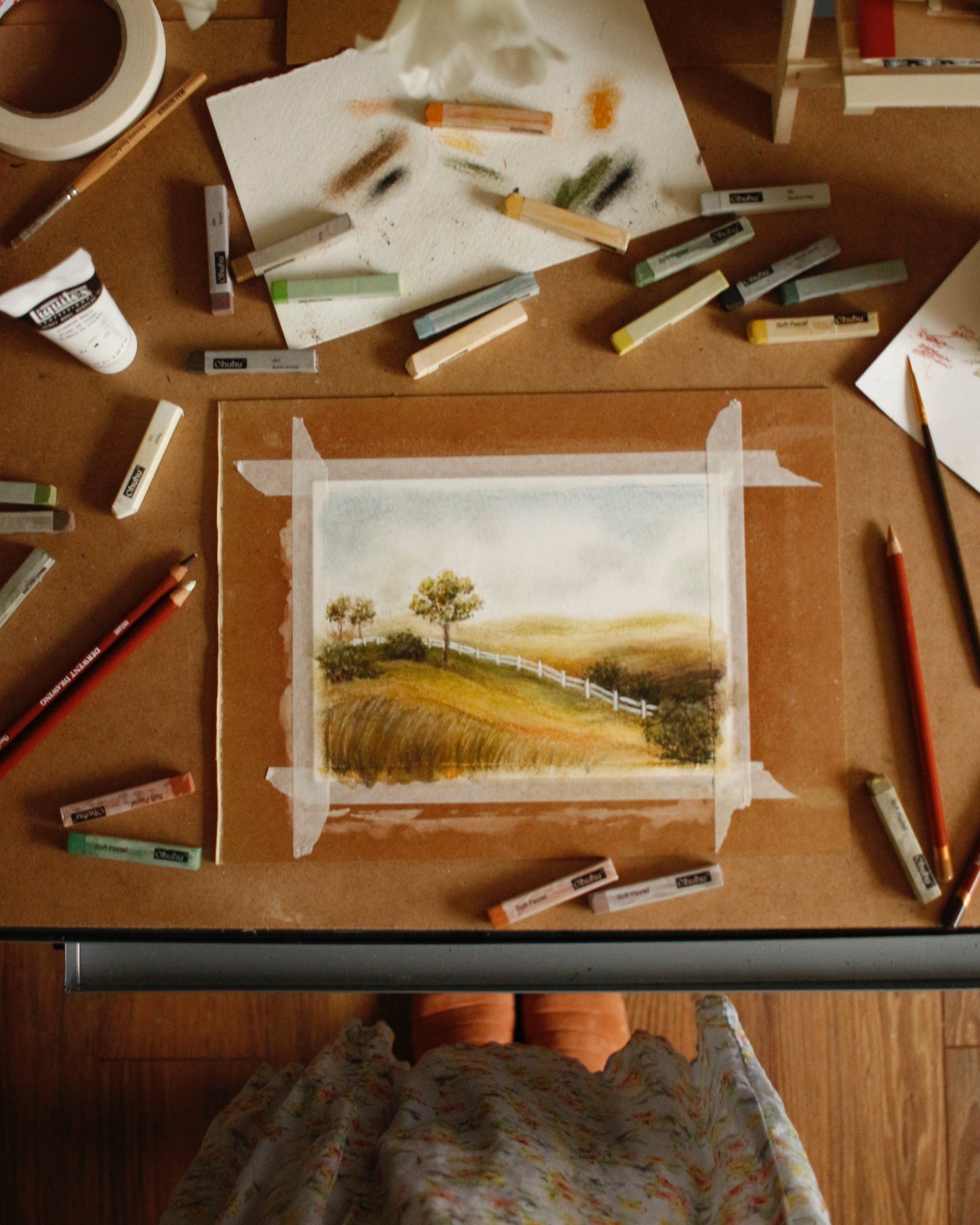 Tableau original-Little white fence