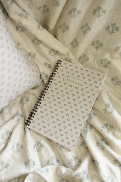 Illustrated Notebook - Blue Baby's Breath by Natasha Prévost