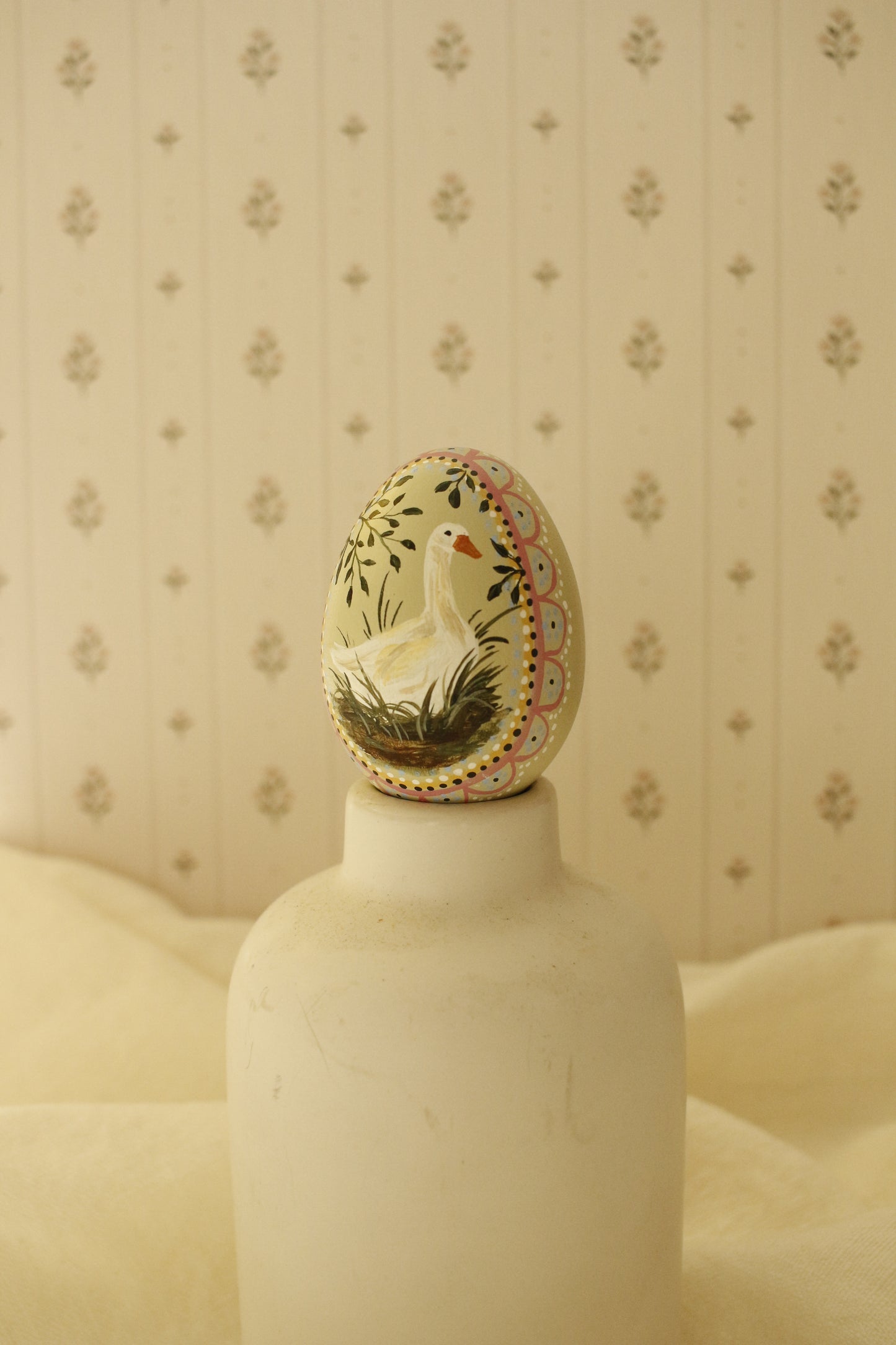 Hand-Painted Decorative Egg- Spring 2026 Collection by Natasha Prévost-No.15