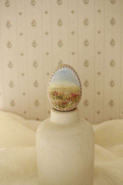 Hand-Painted Decorative Egg- Spring 2026 Collection by Natasha Prévost-No.17