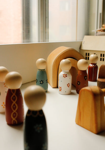 Hand-Illustrated Wooden Figurines by Natasha Prévost