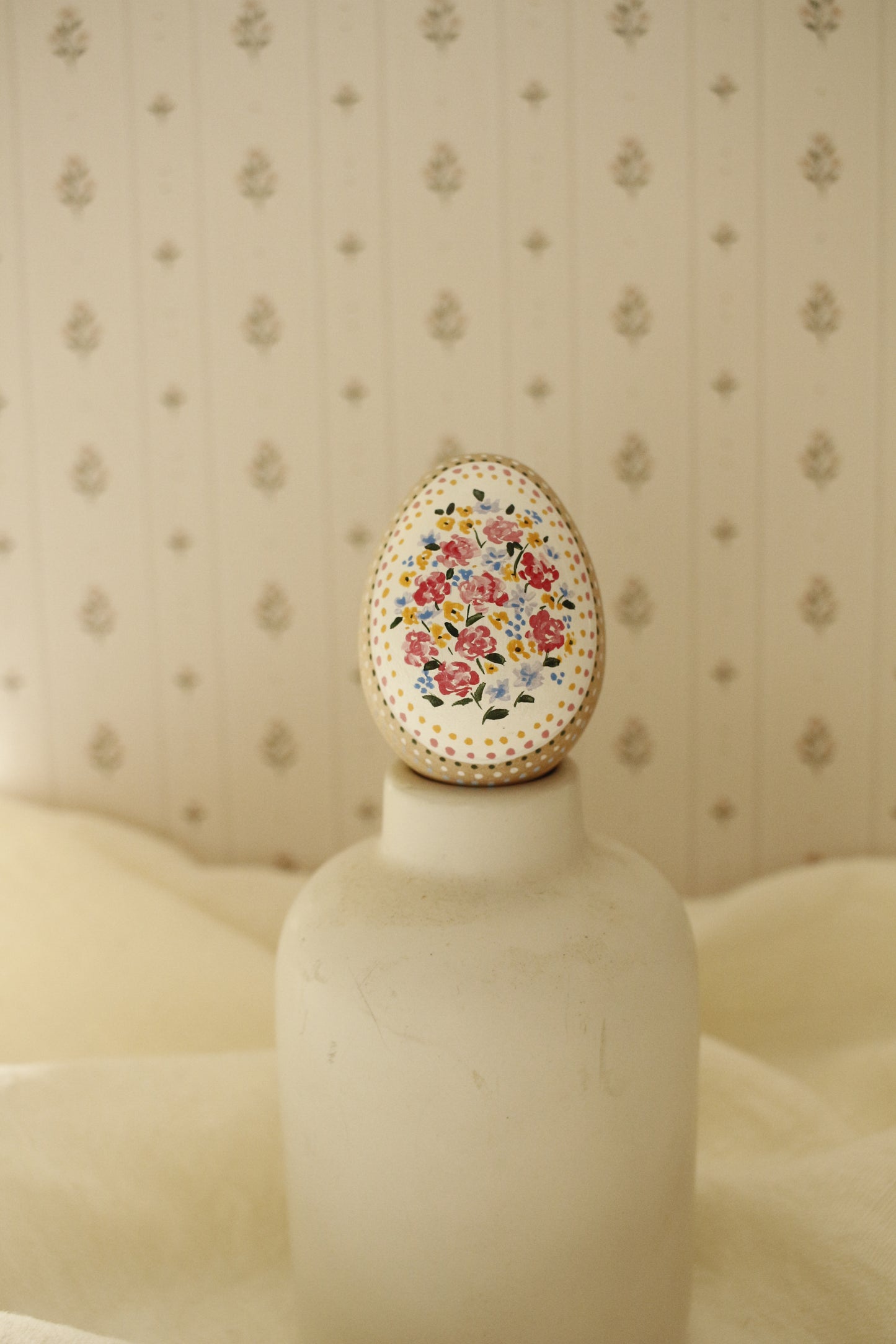 Hand-Painted Decorative Egg- Spring 2026 Collection by Natasha Prévost-No.5