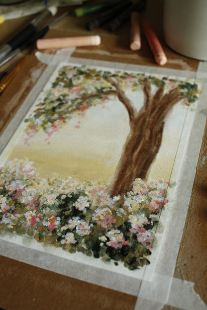 Tableau original-Floral Tree