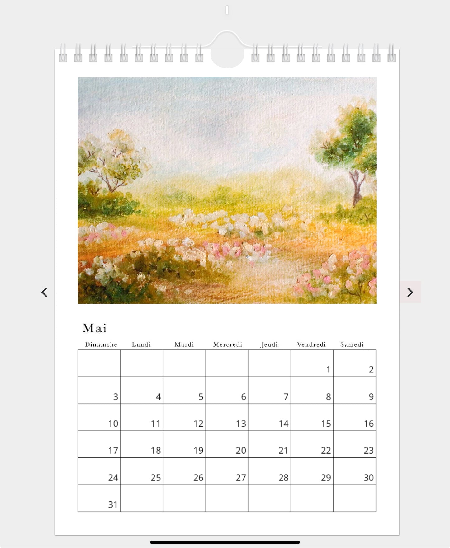 2026 Illustrated Calendar by Natasha Prévost