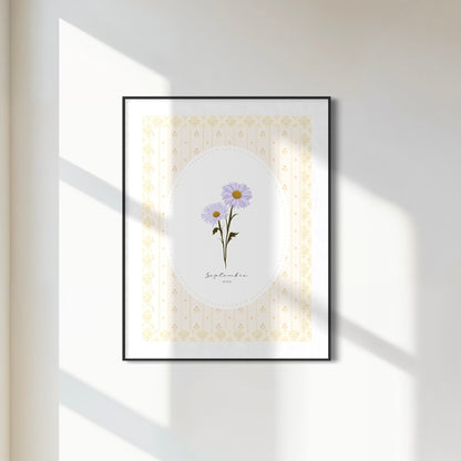 Art Print 541- Birth Flower series by Natasha Prévost