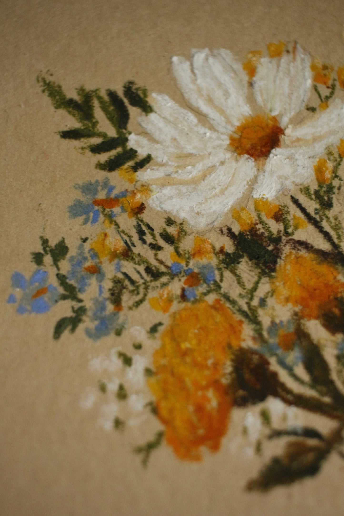 Tableau original-Summer stripes & Flowers