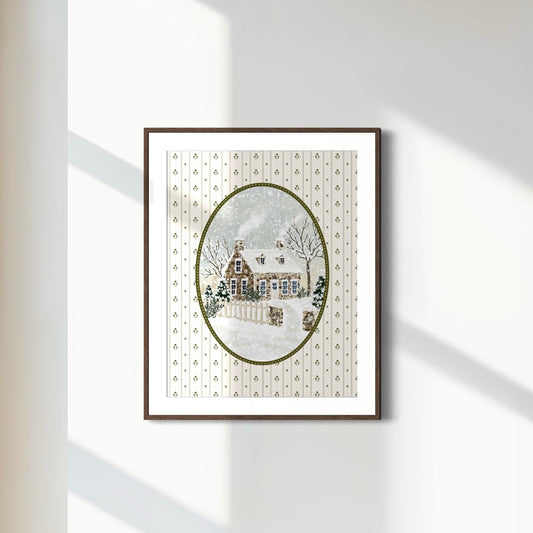 Print 523-Stone house/Oval Edition
