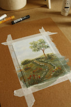 Tableau original-Sentier de tulipes