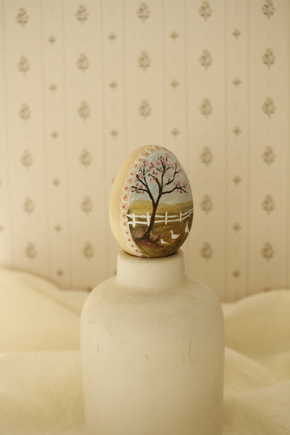 Hand-Painted Decorative Egg- Spring 2026 Collection by Natasha Prévost-No.7