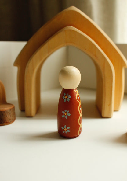 Hand-Illustrated Wooden Figurines by Natasha Prévost