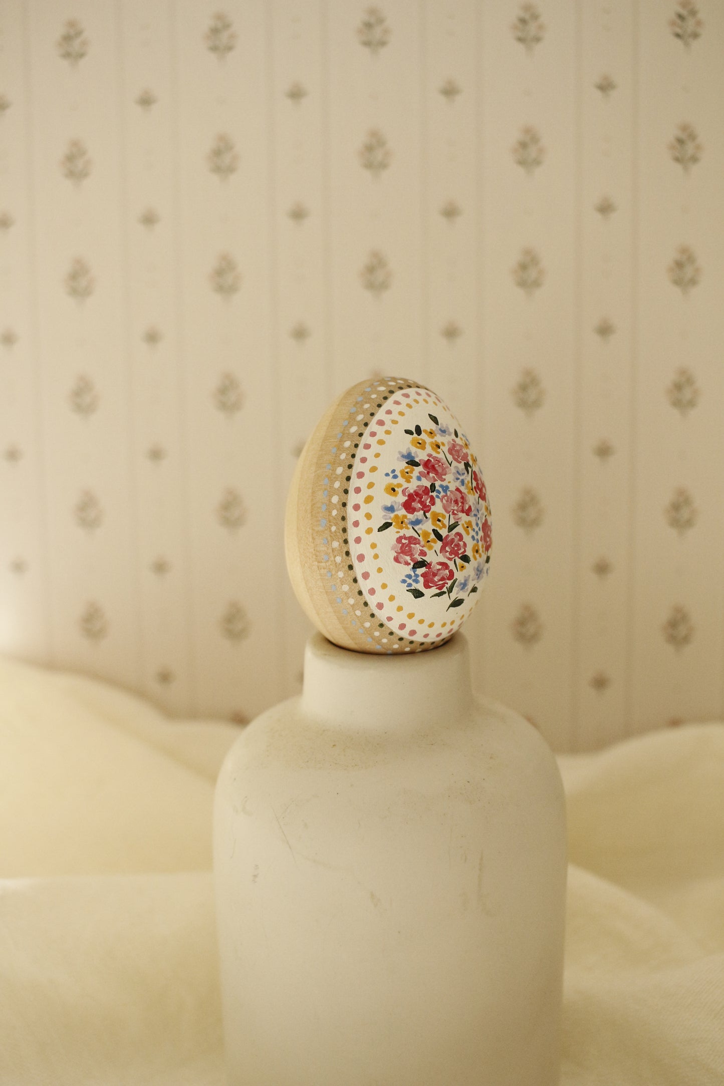 Hand-Painted Decorative Egg- Spring 2026 Collection by Natasha Prévost-No.5