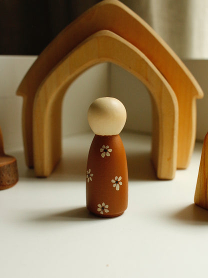 Hand-Illustrated Wooden Figurines by Natasha Prévost