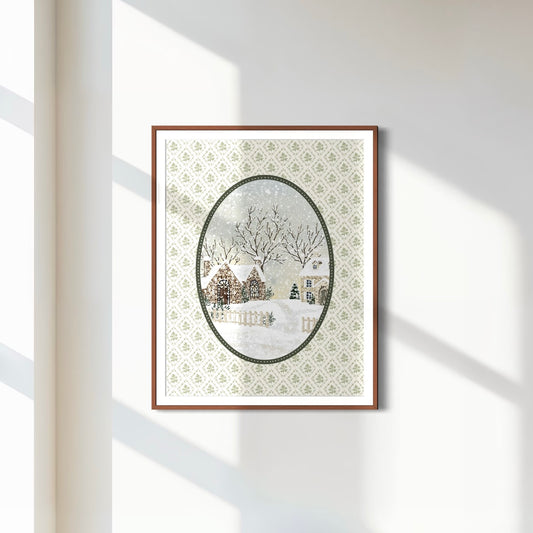 Print 526-Wintery Sunrise/Oval Edition