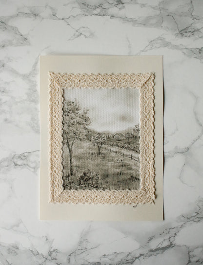 Art Print 464 - Print & Lace Series by Natasha Prévost