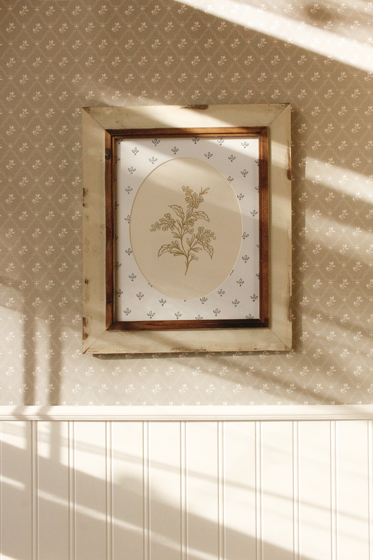 Vintage Framed Art Print with Illustrated Mat 44 by Natasha Prévost