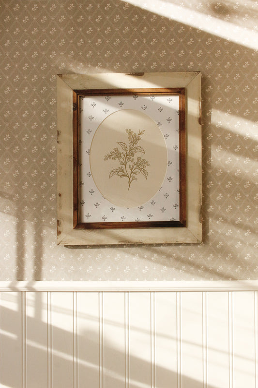 Vintage Framed Art Print with Illustrated Mat 44 by Natasha Prévost