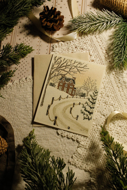 Art Print / Postcard with Envelope - 4"x6" - Textured Paper by Natasha Prévost