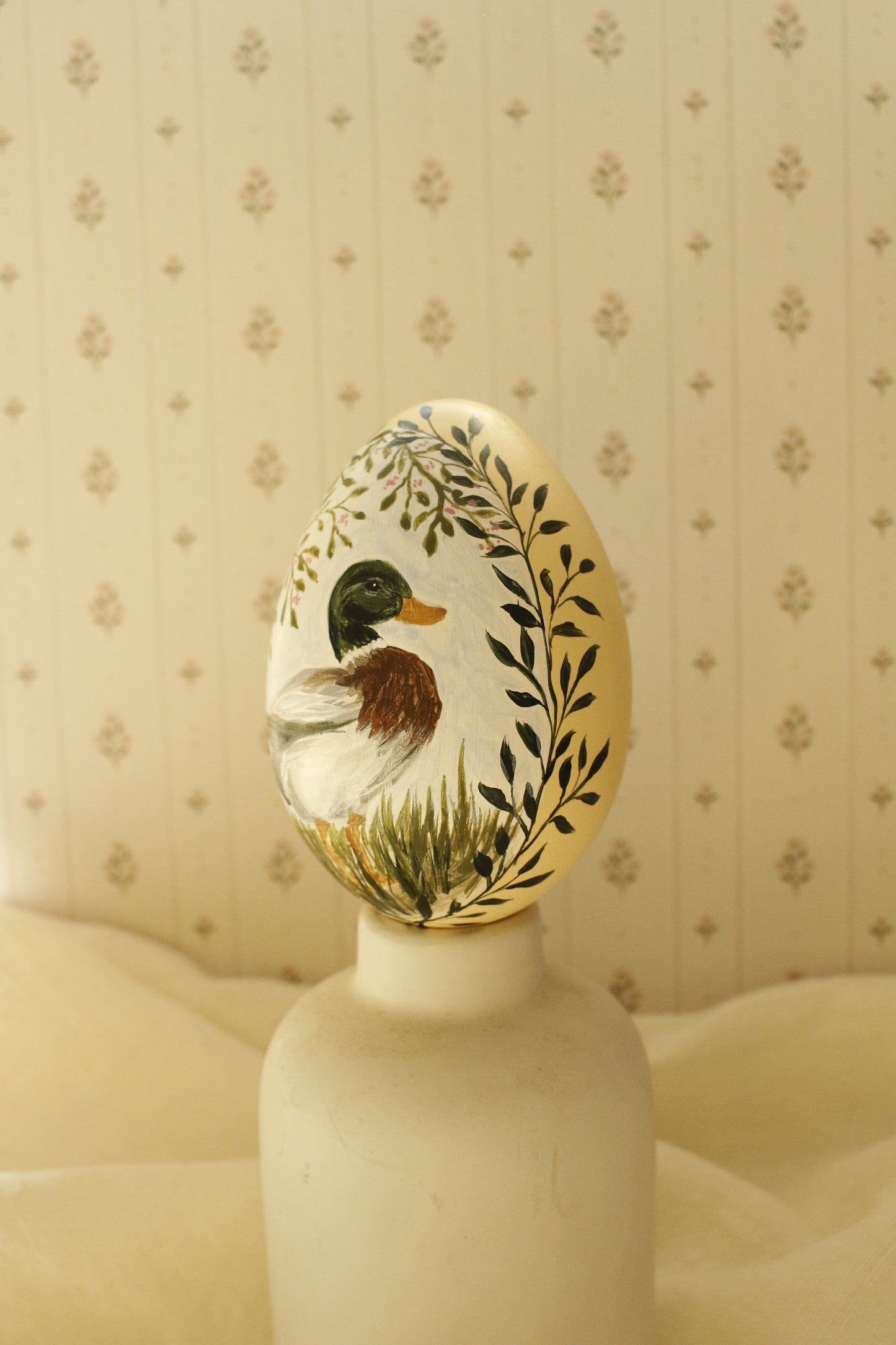 Hand-Painted Decorative Egg- Spring 2026 Collection by Natasha Prévost-No.21