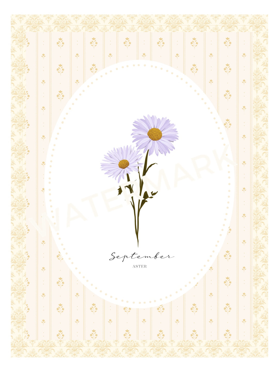 Art Print 541- Birth Flower series by Natasha Prévost