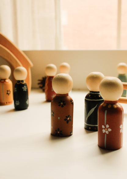Hand-Illustrated Wooden Figurines by Natasha Prévost