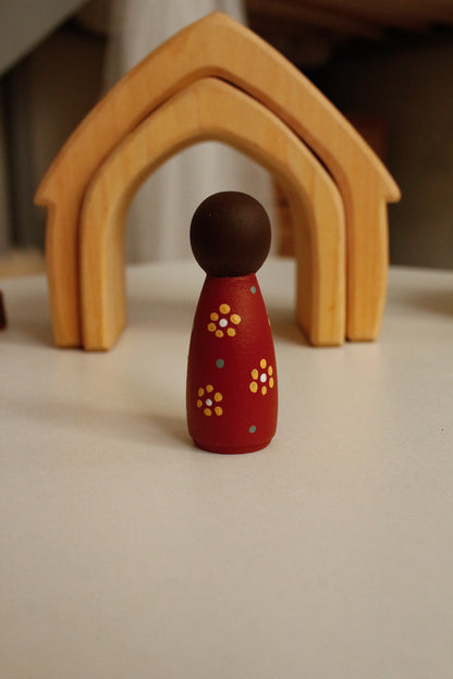 Hand-Illustrated Wooden Figurines by Natasha Prévost