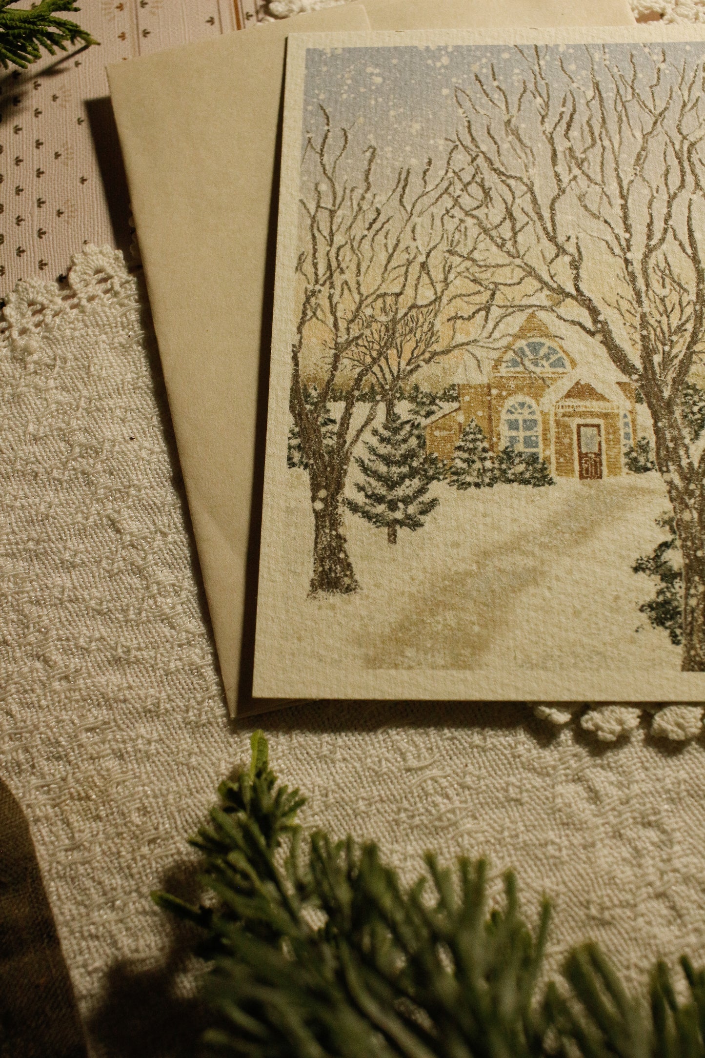 Art Print / Postcard with Envelope - 4"x6" - Textured Paper by Natasha Prévost