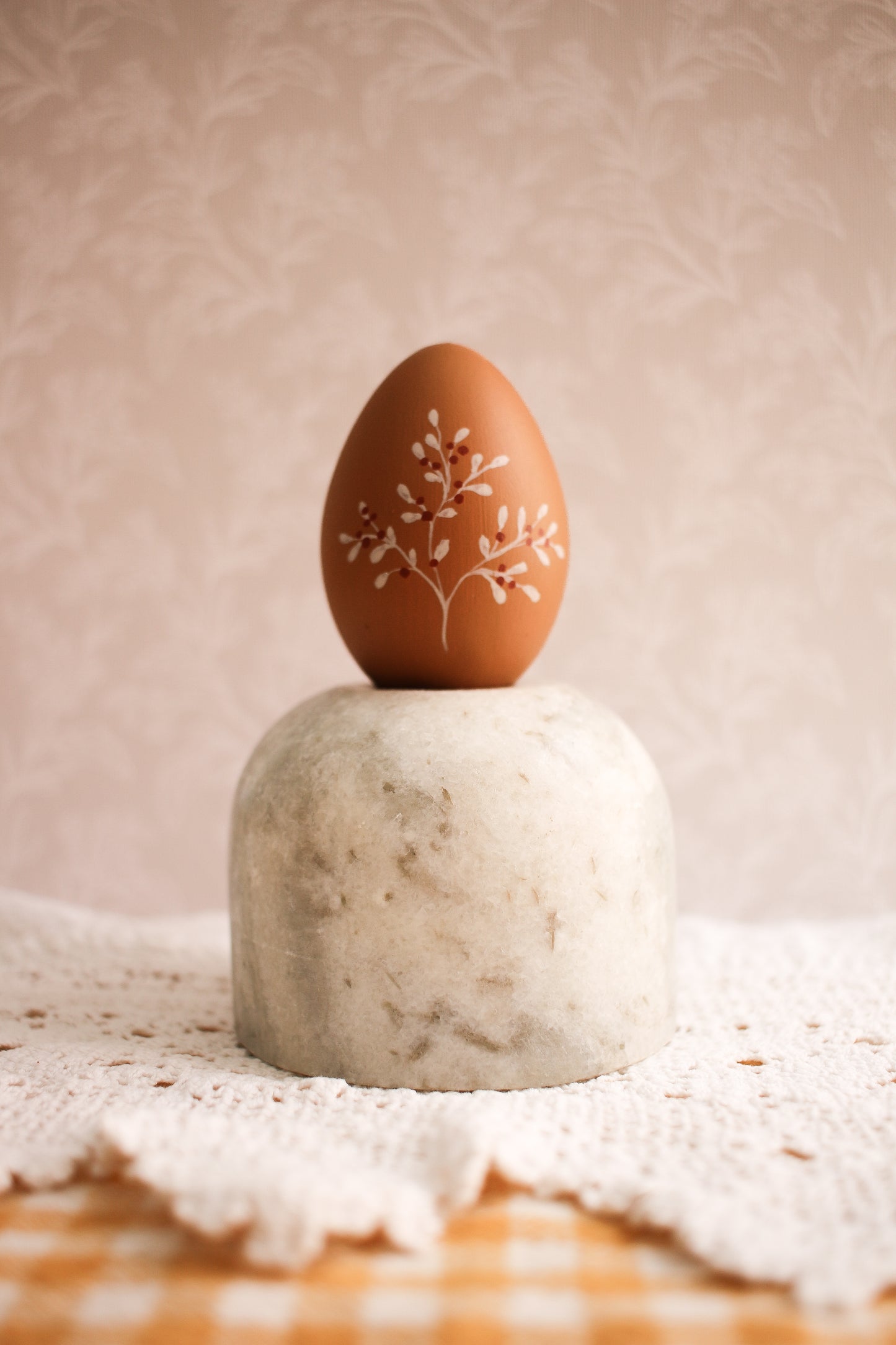 Hand-Painted Decorative Egg No.1 - Spring 2025 Collection by Natasha Prévost