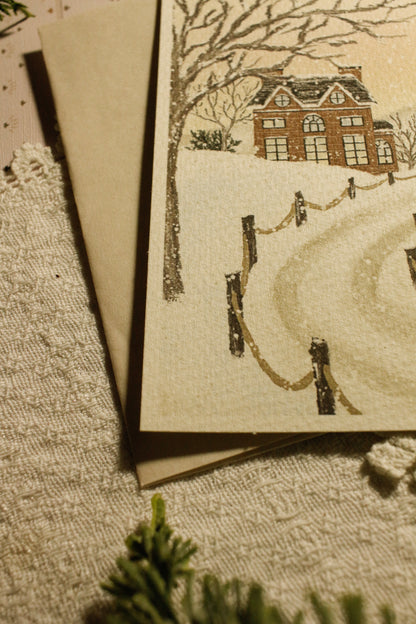 Art Print / Postcard with Envelope - 4"x6" - Textured Paper by Natasha Prévost