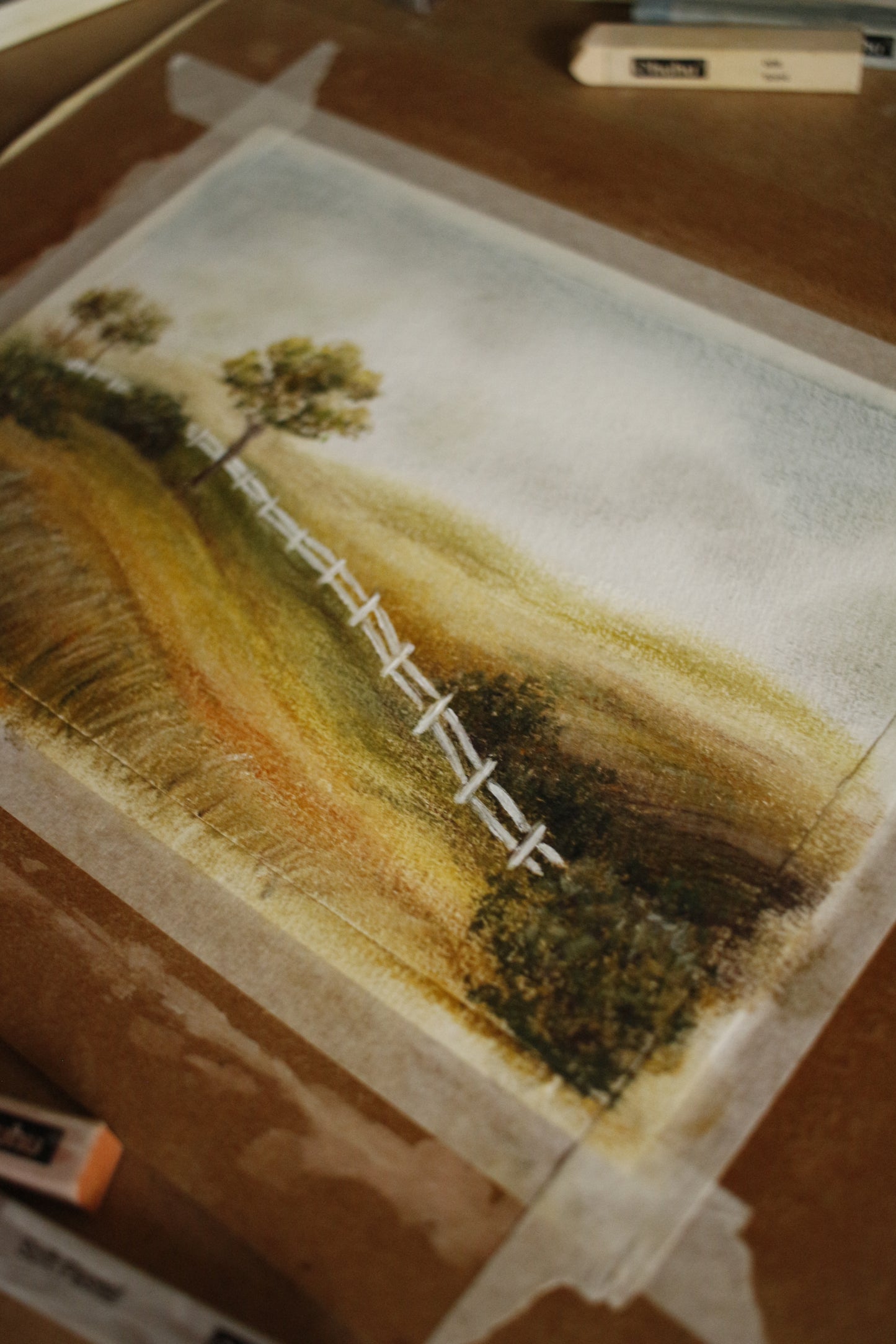 Tableau original-Little white fence