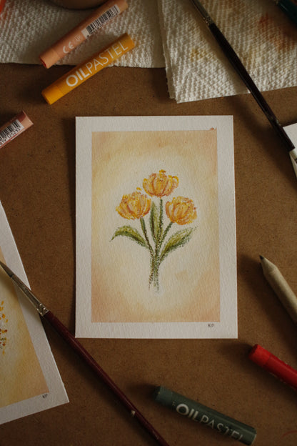 Tableau original-Yellow tulips