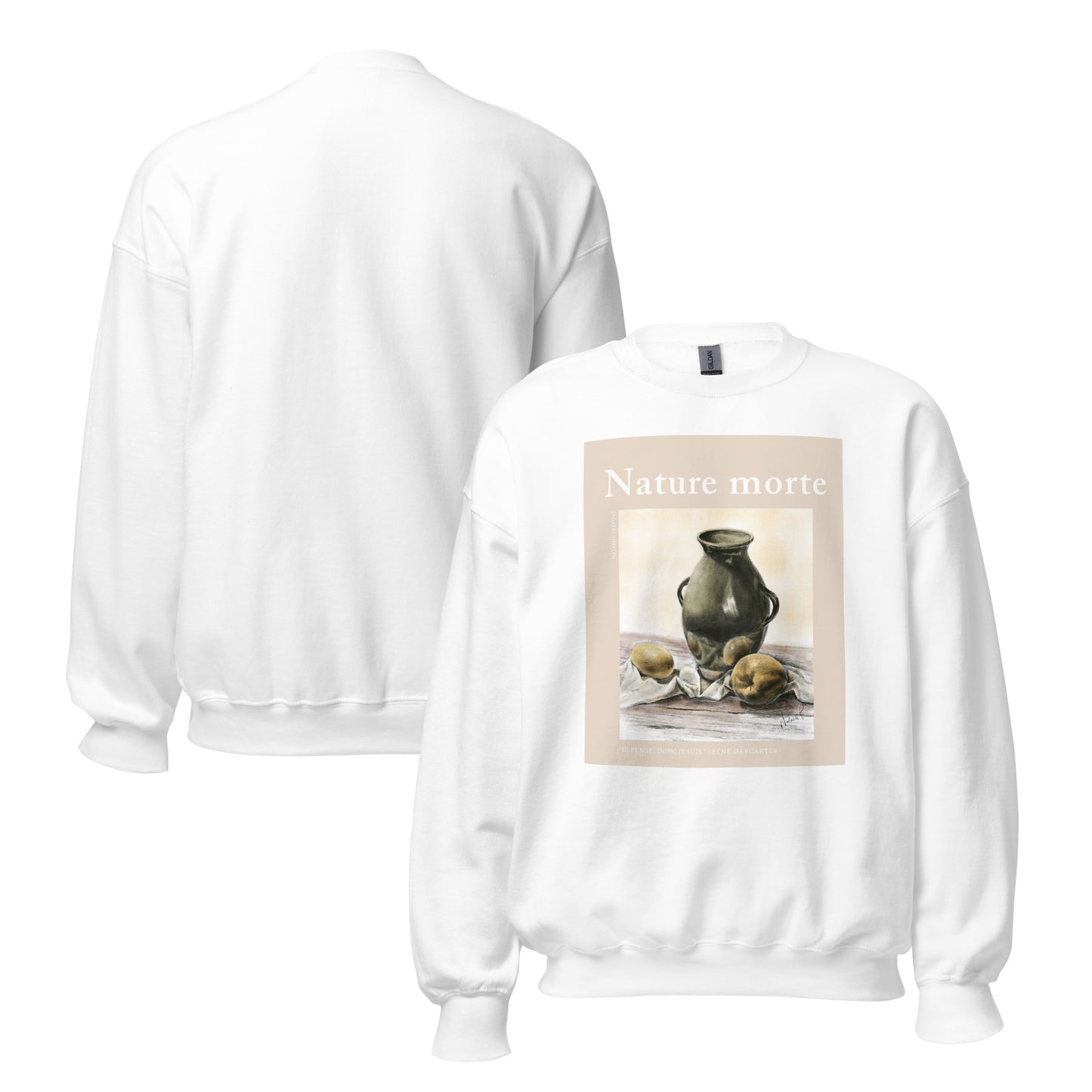 Unisex Sweatshirt-Nature morte/white