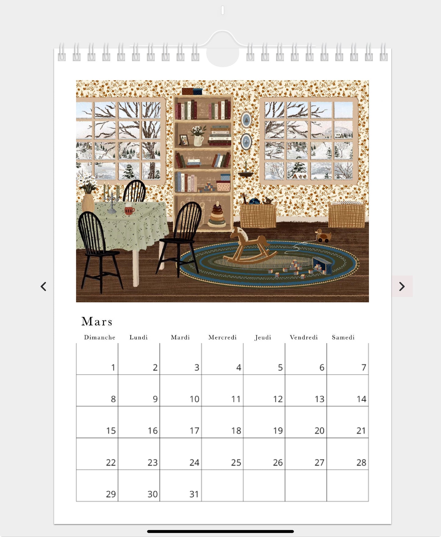 2026 Illustrated Calendar by Natasha Prévost