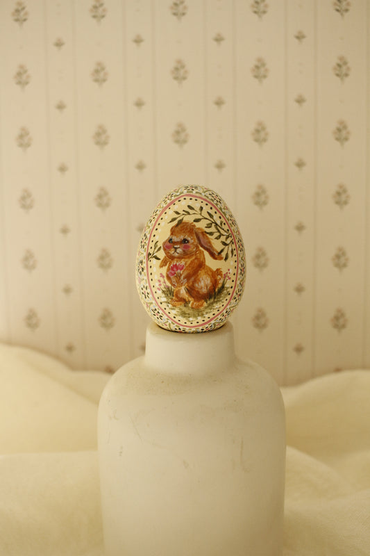 Hand-Painted Decorative Egg- Spring 2026 Collection by Natasha Prévost-No.14