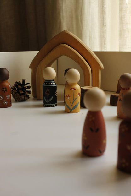 Hand-Illustrated Wooden Figurines by Natasha Prévost