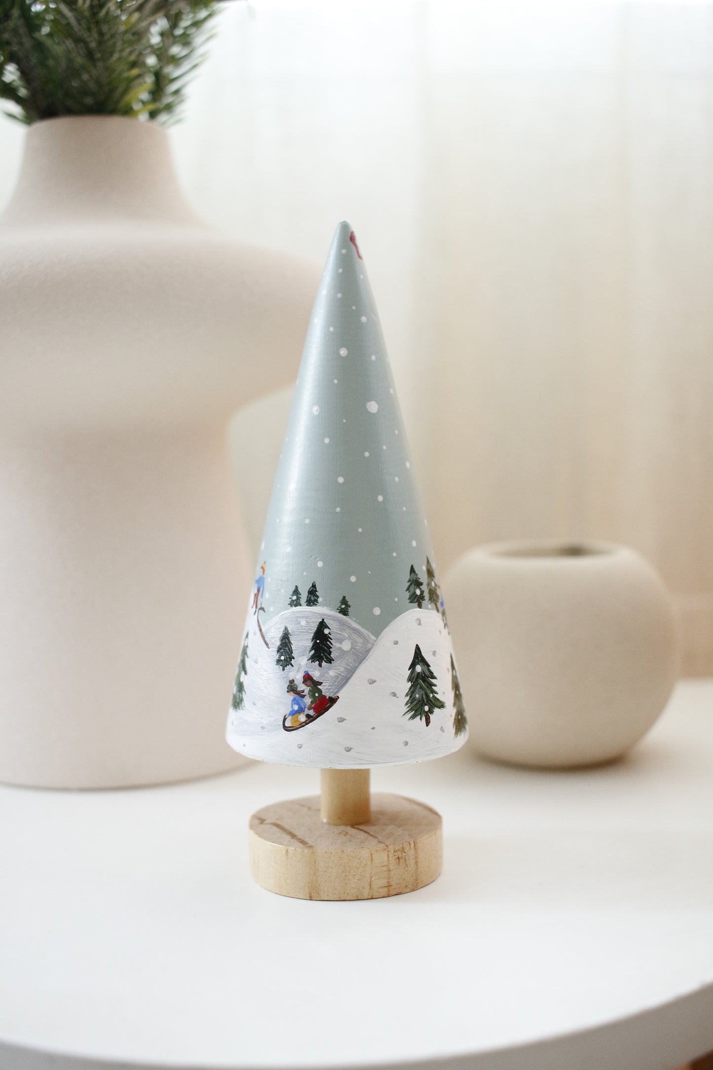 Wooden Trees - Hand painted by Natasha Prévost