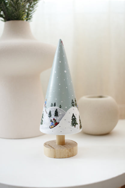 Wooden Trees - Hand painted by Natasha Prévost