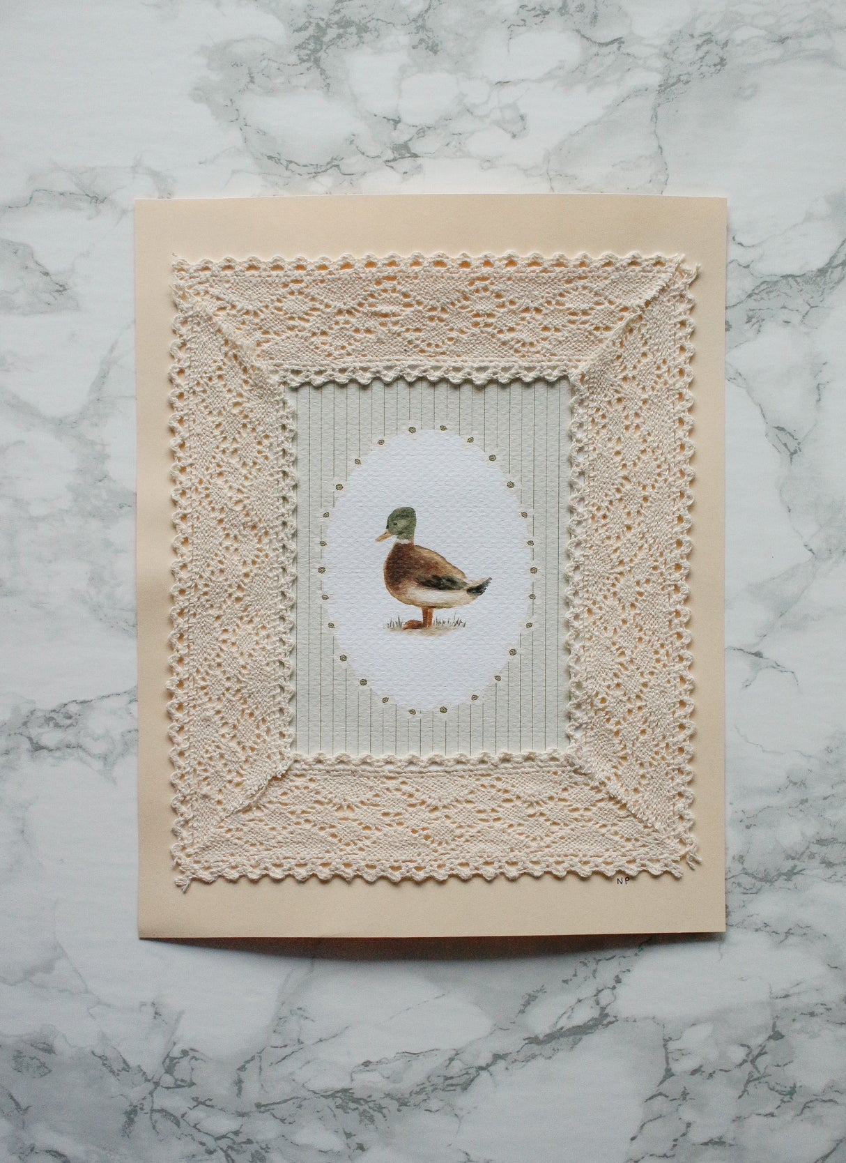 Art Print 463 - Print & Lace Series by Natasha Prévost