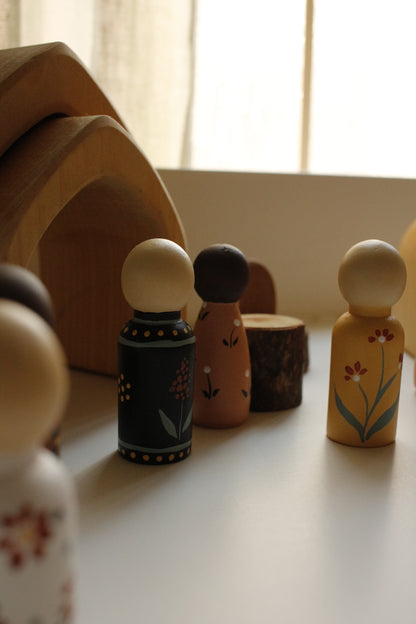 Hand-Illustrated Wooden Figurines by Natasha Prévost