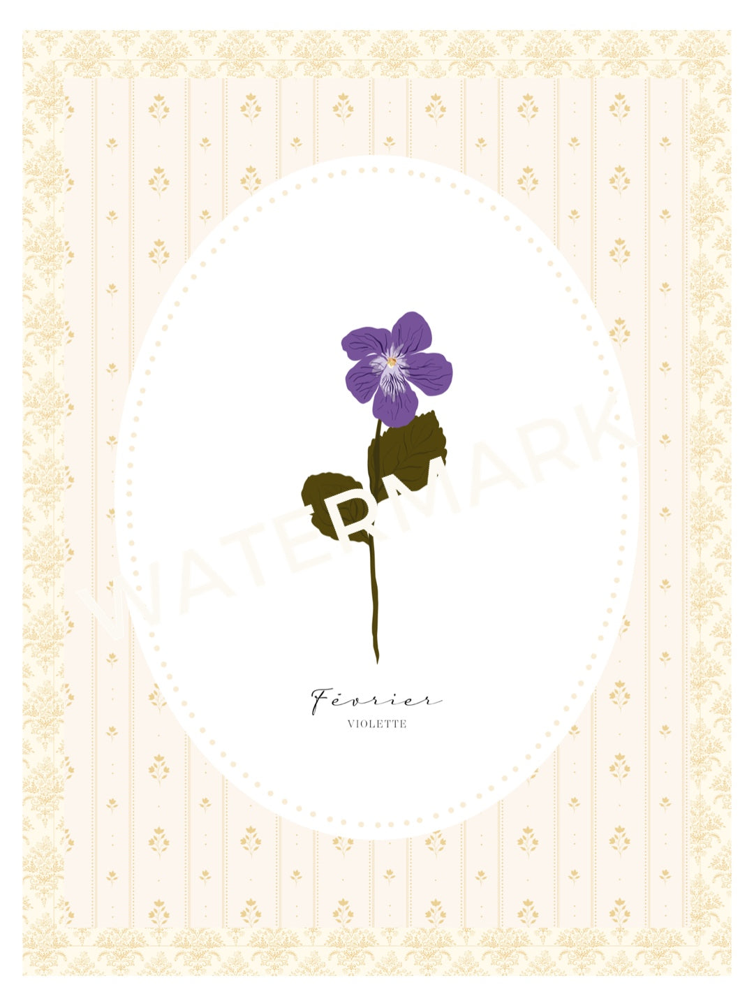 Art Print 534- Birth Flower series by Natasha Prévost