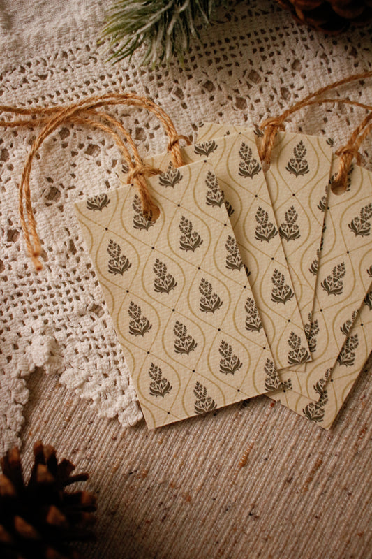 Gift Tags - Pack of 5 - Floral Bubbles by Natasha Prévost