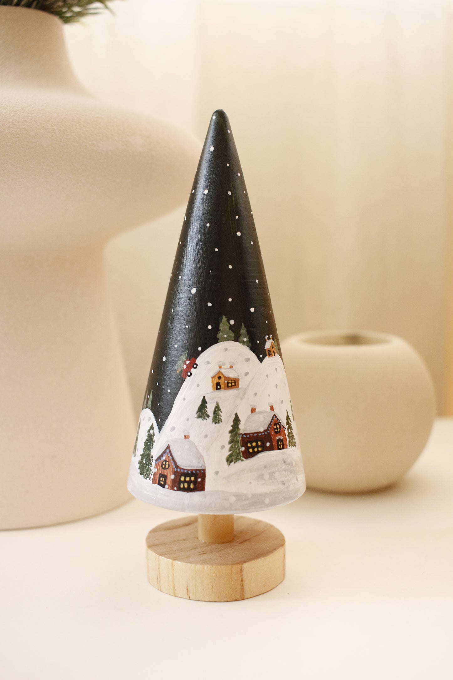 Wooden Trees - Hand painted by Natasha Prévost